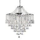 Searchlight 3495-5CC Dorchester  5Lt Pendant - Chrome Metal & Clear Crystal