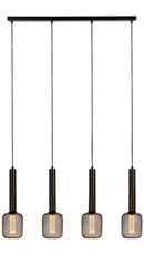Searchlight 35720-4BK Dulwich 4Lt Bar Pendant - Black Metal