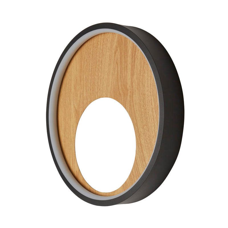 Searchlight 36303-1BK Curio Wall Light - Black Metal & Wood - Searchlight - Falcon Electrical UK