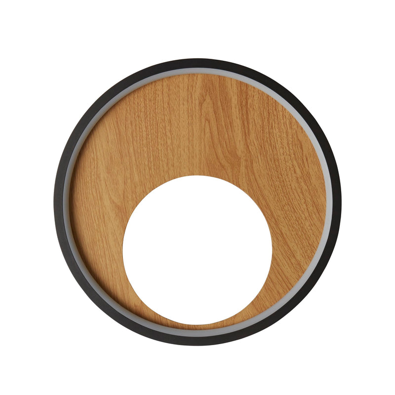 Searchlight 36303-1BK Curio Wall Light - Black Metal & Wood - Searchlight - Falcon Electrical UK