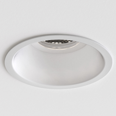 Astro 1249034 Minima Slimline Round Fixed Fire-Rated IP65 Matt White