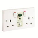 Greenbrook M22SW RCD SafetySure Twin Switched Socket White - Greenbrook - Falcon Electrical