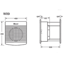 Xpelair WX9 Intake / Extract Commercial Wall Fan - White - Xpelair - Falcon Electrical