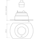 Astro 1248019 Trimless Slimline Round Adjustable Fire-Rated Matt White