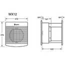 Xpelair WX12 Intake / Extract Commercial Wall Fan - White - Xpelair - Falcon Electrical