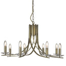 Searchlight 4168-8AB Ascona 8Lt Pendant - Antique Brass Metal & Glass