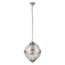 Searchlight 44213-3CC Coronet 3Lt Pendant - Chrome Metal & Glass