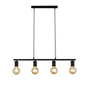 Searchlight 45201-4BK Dance 4Lt Bar Pendant - Sand Black Metal