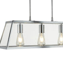 Searchlight 4613-3CC Voyager 3Lt Bar Pendant - Chrome Metal & Glass