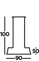 Searchlight 4614-5BK Voyager 5Lt Bar Pendant - Black Metal & Glass - Searchlight - Falcon Electrical UK