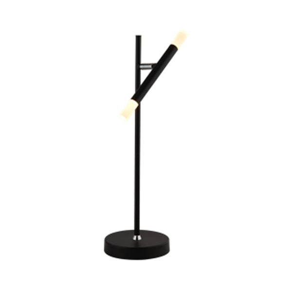 Searchlight 4867BK Wands LED Table Lamp - Black Metal & Acrylic