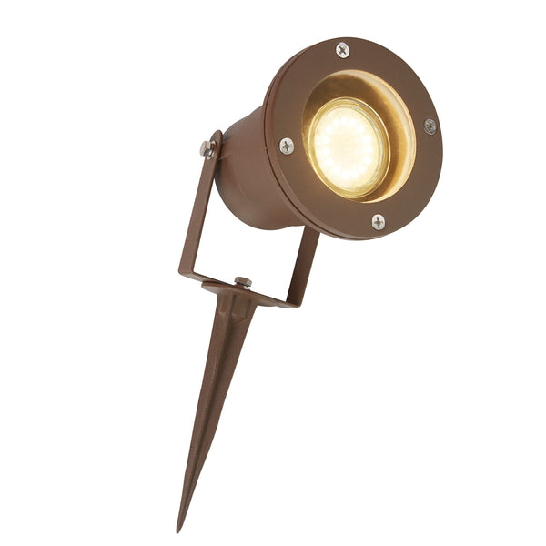 Searchlight 5001RUS-LED Spikey Outdoor Spike - Rust Brown Metal