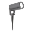 Searchlight 5010GY Spikey Outdoor Spotlight - Grey Metal & Polycarbonate