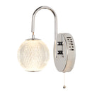 Searchlight 51481CC Allure Wall Light - Chrome Metal & Clear Acrylic