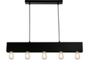 Searchlight 51607-5BK Piano 5Lt Diner Bar Pendant - Matt Black Metal - Searchlight - Falcon Electrical UK