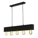 Searchlight 51607-5BK Piano 5Lt Diner Bar Pendant - Matt Black Metal - Searchlight - Falcon Electrical UK