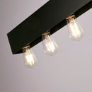 Searchlight 51607-8BK Piano 8Lt Diner Bar Pendant - Matt Black Metal