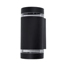 Lutec 5604011012 focus ip44 2x gu10 wall light in matt black