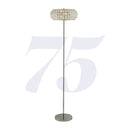 Searchlight 5819CC Marylin 3LT Floor Lamp - Chrome, Crystal Glass & Sand