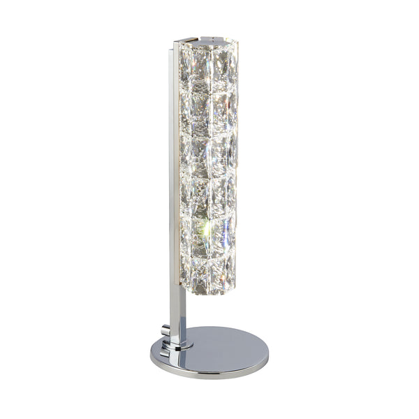 Searchlight 5862CC Remy LED Table Lamp -  Chrome & Clear Crystal Trim
