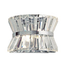 Searchlight 59410-2CC Uptown 2Lt Wall Light - Chrome Metal & Clear Crystal