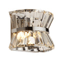 Searchlight 59410-2CC Uptown 2Lt Wall Light - Chrome Metal & Clear Crystal