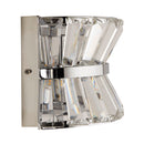 Searchlight 59410-2CC Uptown 2Lt Wall Light - Chrome Metal & Clear Crystal
