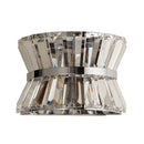 Searchlight 59410-2CC Uptown 2Lt Wall Light - Chrome Metal & Clear Crystal