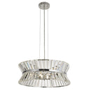 Searchlight 59410-7CC Uptown 7Lt Pendant/Semi-Flush - Chrome Metal & Clear Crystal