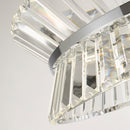 Searchlight 59410-7CC Uptown 7Lt Pendant/Semi-Flush - Chrome Metal & Clear Crystal