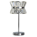 Searchlight 59411-2CC Uptown 2Lt Table Lamp - Chrome Metal & Clear Crystal
