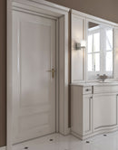 Searchlight 6051SN Bolivia Wall Light - Satin Nickel Metal, Clear & Opal Glass