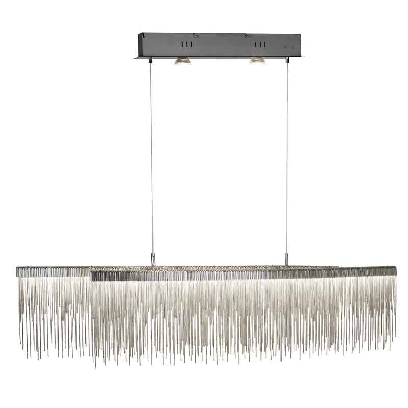 Searchlight 6061SS Memphis LED Bar  -   Satin Silver, Link Waterfall Dressing