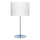 Searchlight 6550CC-1 Carter Table Lamp - Chrome Base & Fabric Shade