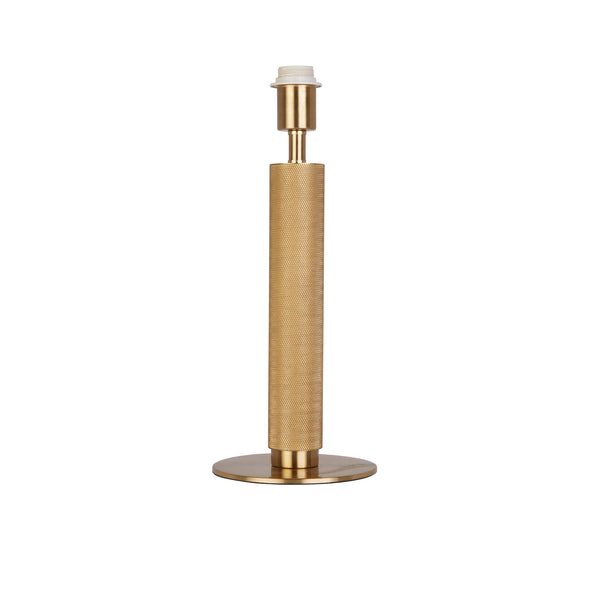 Searchlight 65721PB Base Only - London Table Lamp - Knurled Gold Metal