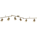 Searchlight 6606AB Samson 6Lt Split Bar Spotlight - Antique Brass Metal