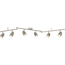 Searchlight 6606SS Samson 6Lt Split Bar Spotlight - Satin Silver Metal