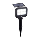 Searchlight 67424BK-PIR Solar Outdoor Spike - Black Metal & White Polycarbonate - Searchlight - Falcon Electrical UK