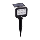 Searchlight 67424BK-PIR Solar Outdoor Spike - Black Metal & White Polycarbonate - Searchlight - Falcon Electrical UK
