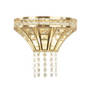 Searchlight 68510-2SB Gemma 2Lt Wall Light - Satin Brass & Clear Crystal - Searchlight - Falcon Electrical UK