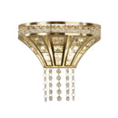 Searchlight 68510-2SB Gemma 2Lt Wall Light - Satin Brass & Clear Crystal - Searchlight - Falcon Electrical UK