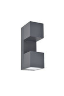 Lutec 5117401118 fari integrated led wall light 3000k dark grey