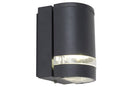 Lutec 5604101118 focus ip44 gu10 wall light in dark grey