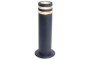 Lutec 7204803118 focus ip44 gu10 bollard light in dark grey