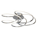 Searchlight 7055-5CC Bardot 5Lt Flush - Chrome Metal & Opal Acrylic