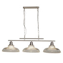Searchlight 7183-3SS Bistro III 3Lt Bar Pendant - Satin Silver Metal