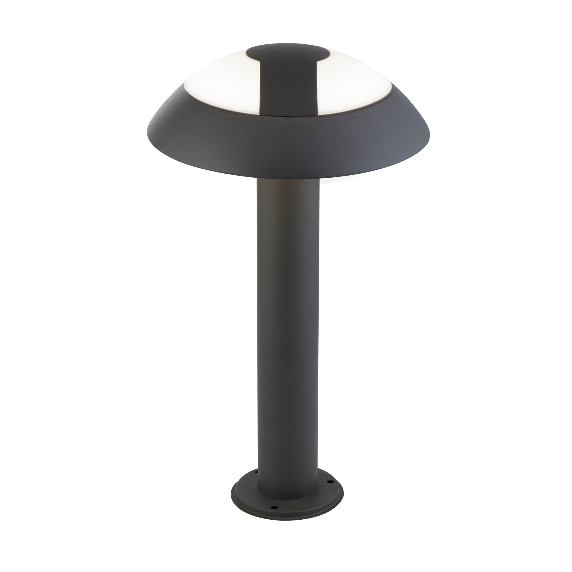 Searchlight 7264-450 Mushroom Outdoor Post - Dark Grey & Opal ...