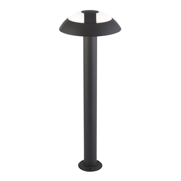 Searchlight 7264-730 Mushroom Outdoor Post  - Dark Grey & Opal Polycarbonate