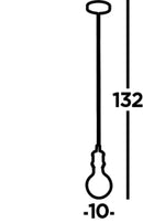 Searchlight 7461BK Suspension Cable - Matt Black Metal & Black Braided Cable