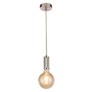 Searchlight 77651SS Suspension Cable - Satin Silver Metal & Grey Braided Cable